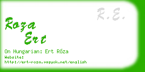 roza ert business card